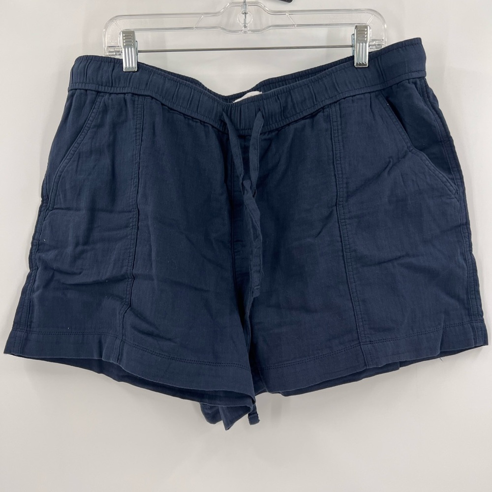 LOFT Navy Drawstring Casual Shorts